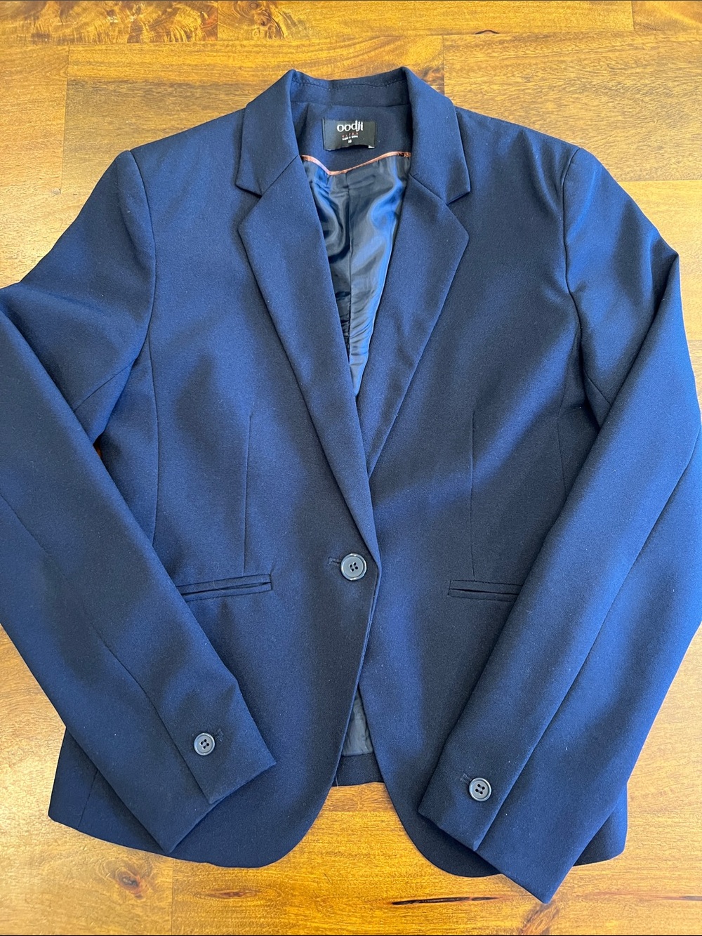 DJI Navy Single-Button Women’s Blazer